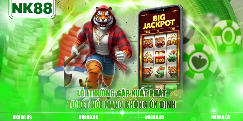 Lỗi thường gặp xuất phát từ kết nối mạng không ổn định